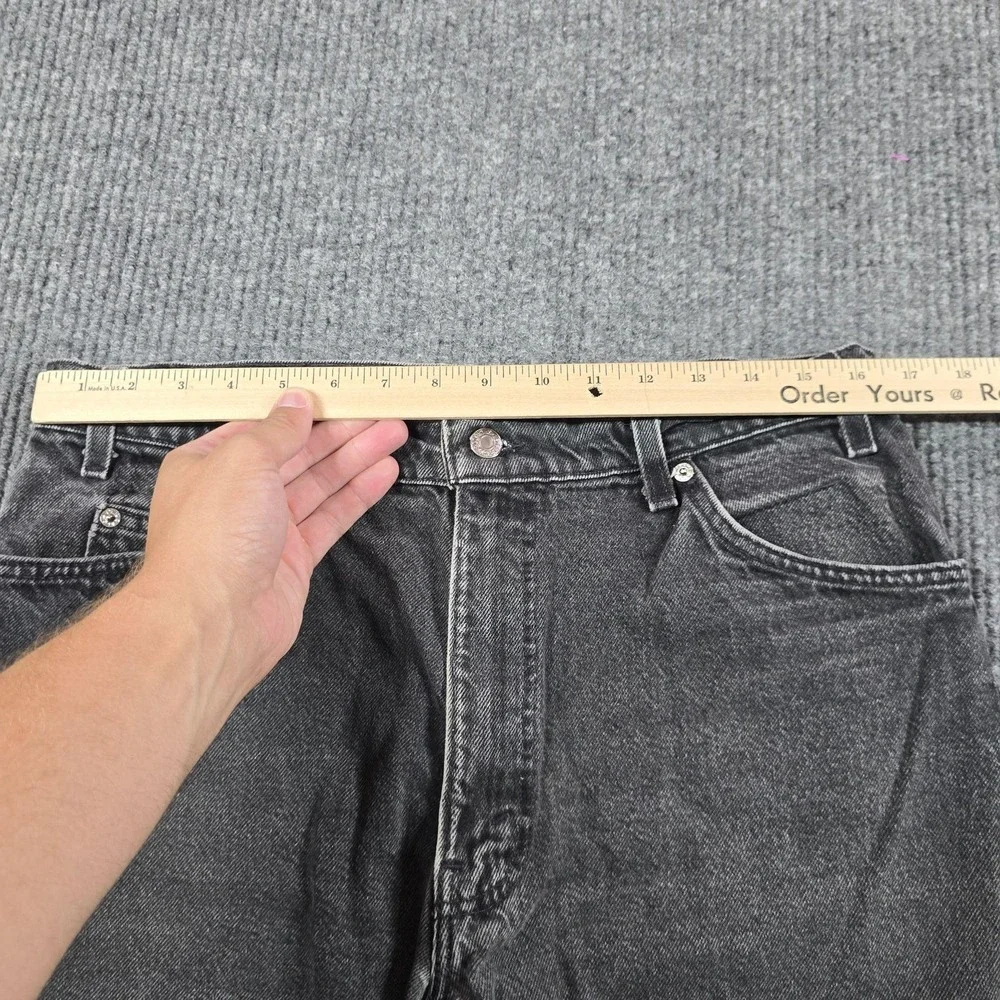 VTG Levi's 550 Jeans Mens 36x32 Gray Relaxed Tapered Orange Tab USA 32x29